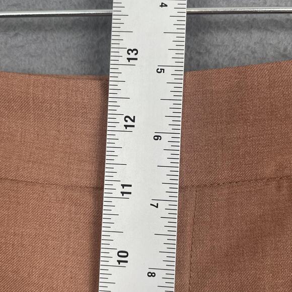 Commense Pants Womens Large Brown Cropped Trousers Polyester Blend New Tags - Picture 9 of 10